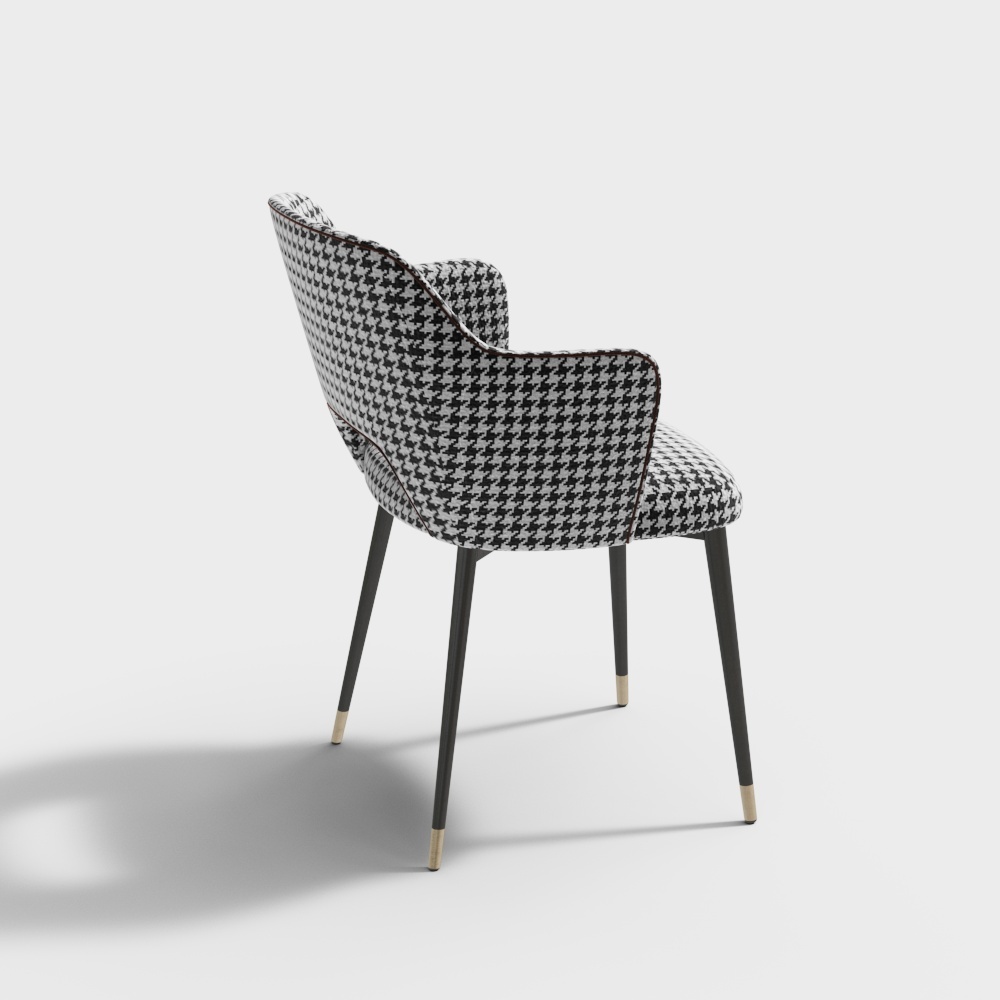 Houndstooth dining chair-wx