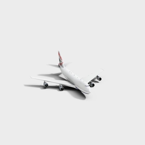 Elegant 3D Model Airplane for Creative Projects