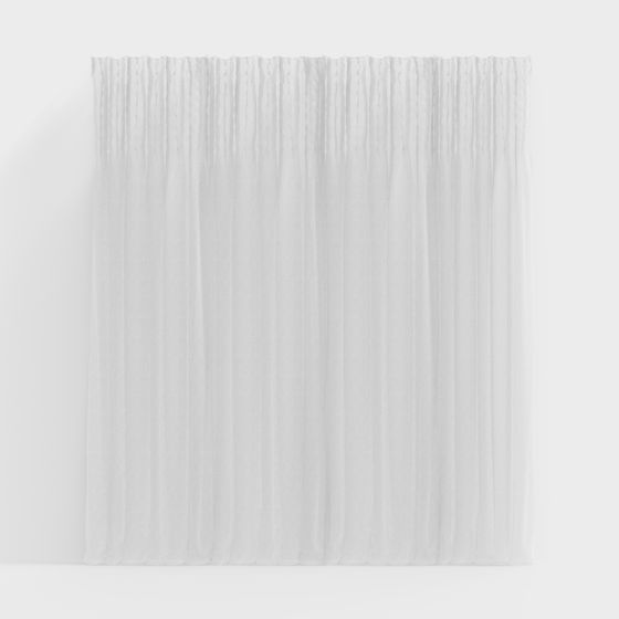 Beautiful Flowing Curtain 3D model