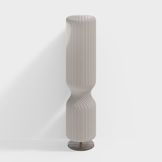 Ripple Column 3D model - Modern Minimalist Floor Lamp