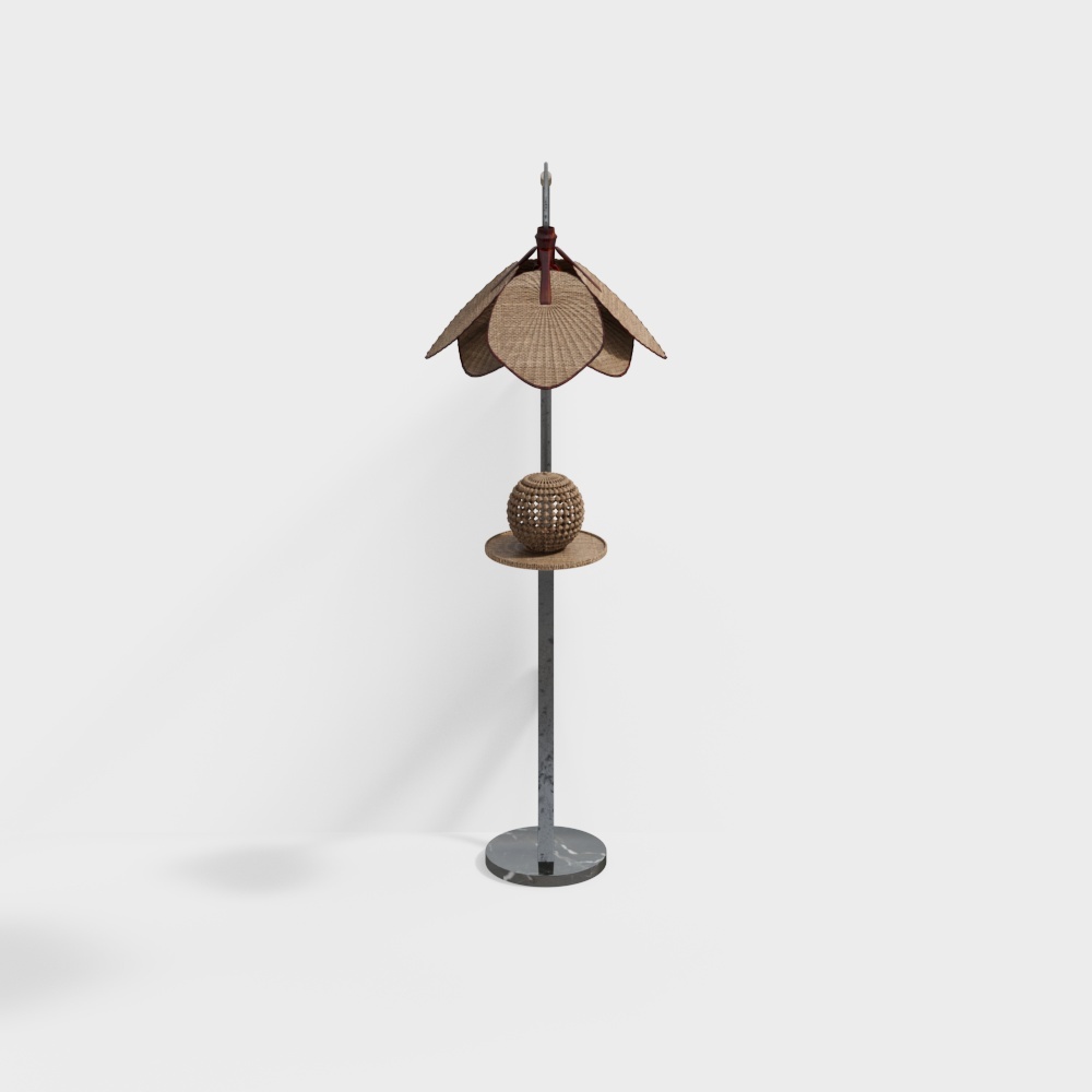 New Chinese style petal frame floor lamp