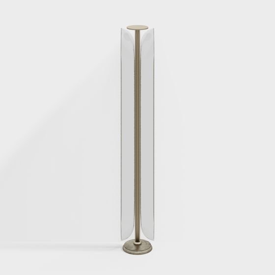 Transparent Column Lamp 3D model