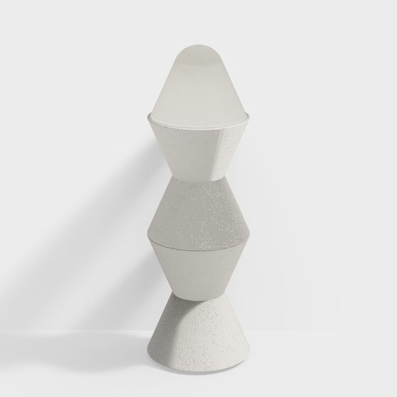 Stylish Low-Poly Geometric Concrete 3D model