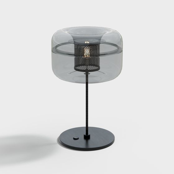 Stylish Low-Polygon Table Lamp 3D model for Creative Projects