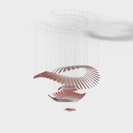 Grand lustre décoratif moderne