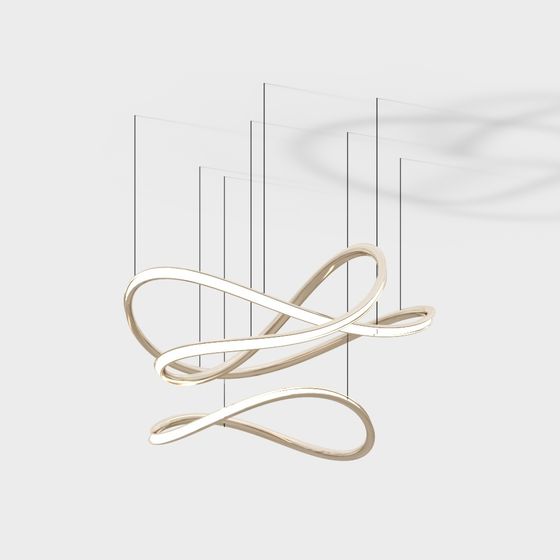 Streamlined Metal Ring 3D model