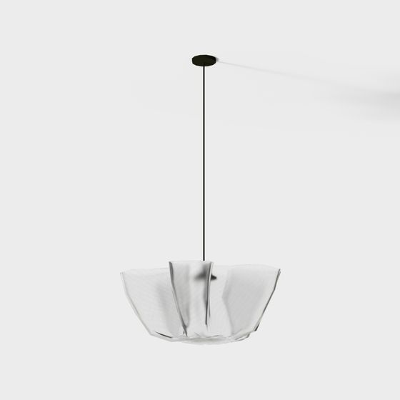 Stylish Pendant Light 3D model for Contemporary Spaces