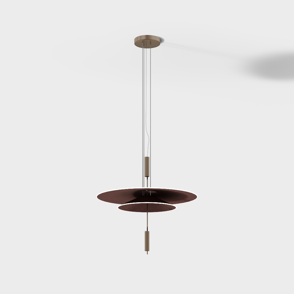 모던 이중 빨간 조각 샹들리에