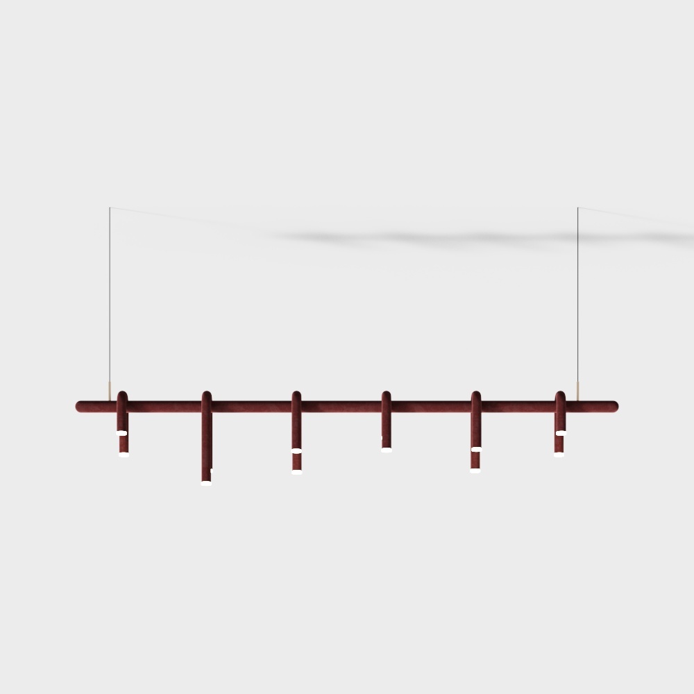 Modern inverted U-shaped chandelier