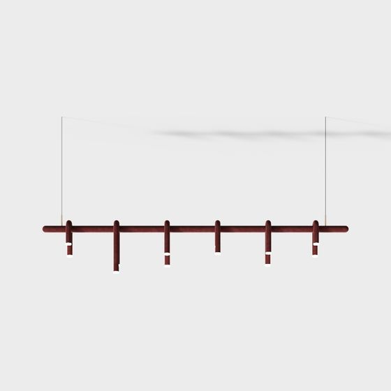 Stylish Low-Poly Hanging Art Light 3D Model