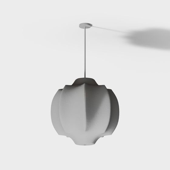 Unique Geometric Pendant Light 3D model for Interior Design