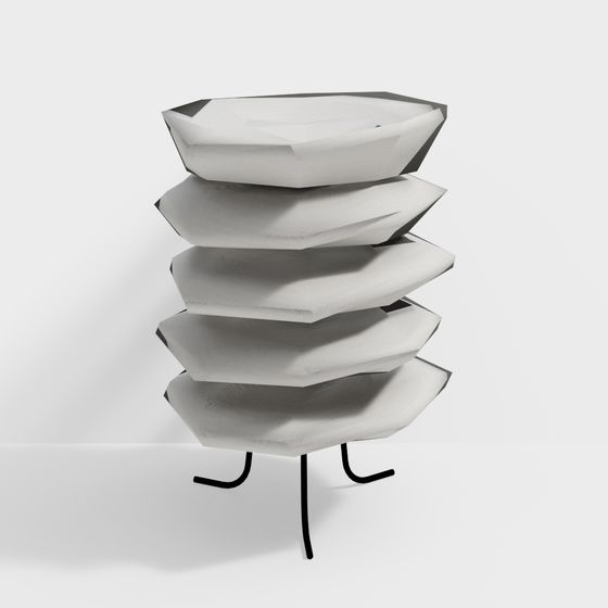 Geometric Tower 3D model