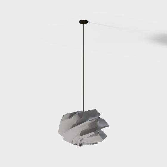 Folded Light Pendant 3D model for Modern Design