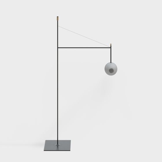 Stylish Balance Lamp 3D model for Modern Interiors