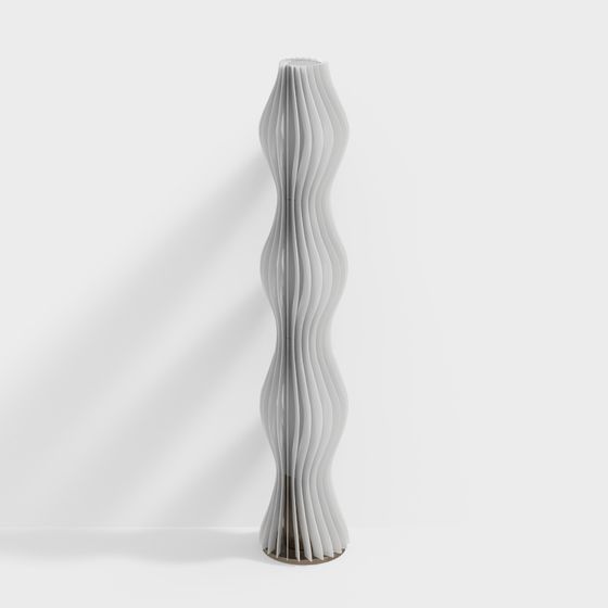 Stylish Wave Column Lamp 3D model