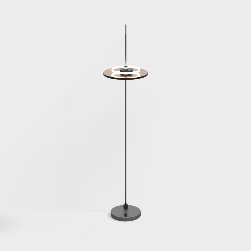 Современный дисковый напольный светильник