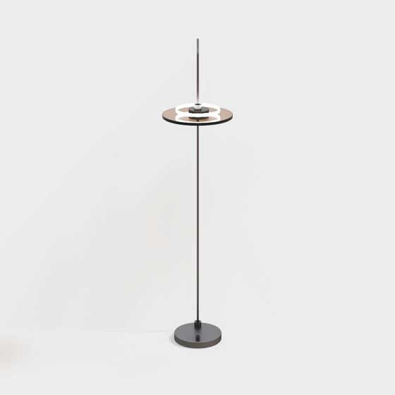 Современный дисковый напольный светильник