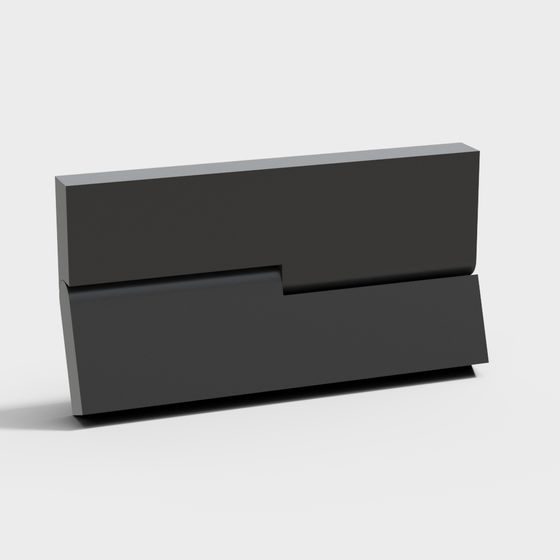 Unique Low-Poly Geometric 3D Model