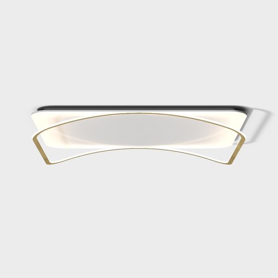 Luminous Floating Light Fixture 3D model