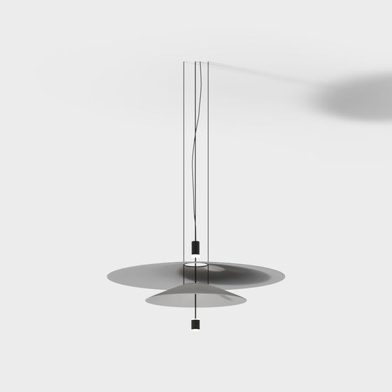 Elegant Minimalist Hanging Light 3D model