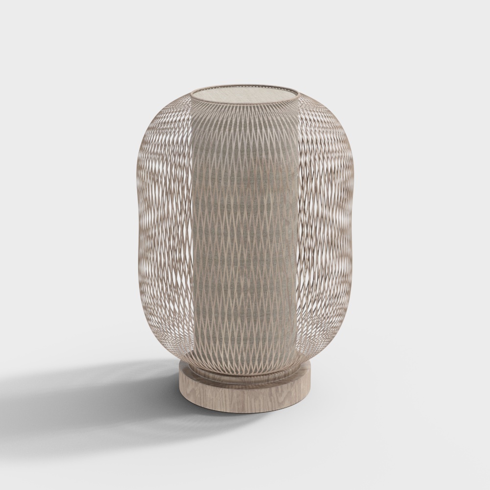 日本製クロスモダンテーブルランプ