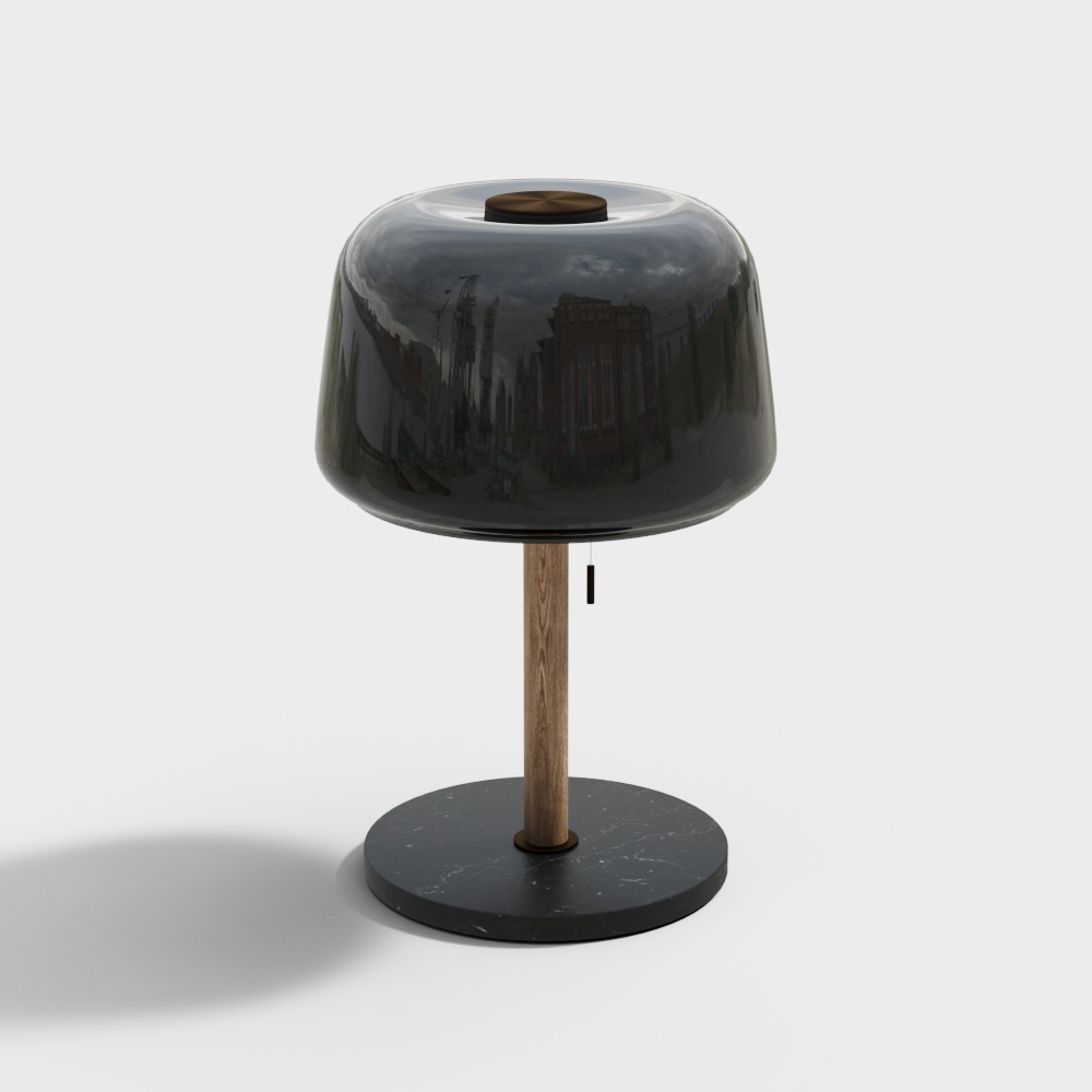 Elegant Low-Polygon Table Lamp 3D Model