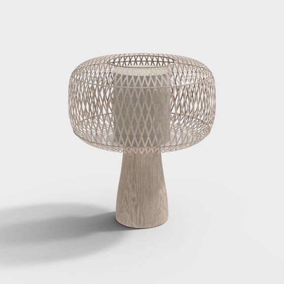 Futuristic Low-Poly Table Lamp 3D model