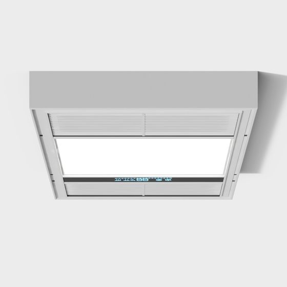 Sleek Ceiling Embedded Air Conditioner 3D model