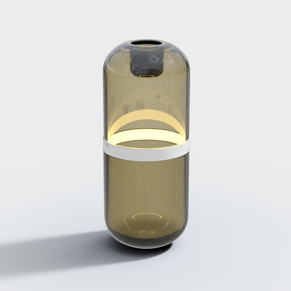Stylish Capsule Lamp 3D model