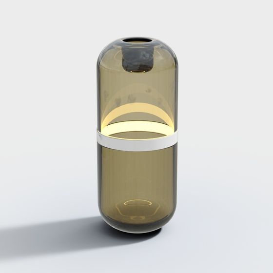Elegant Capsule Lamp 3D model for Creative Use