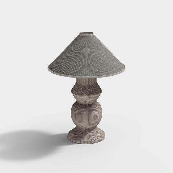 Geometric Table Lamp 3D model with Unique Aesthetics