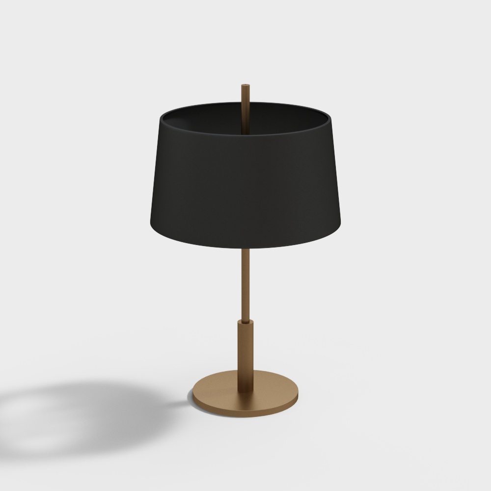 Lampe de table noire de luxe moderne