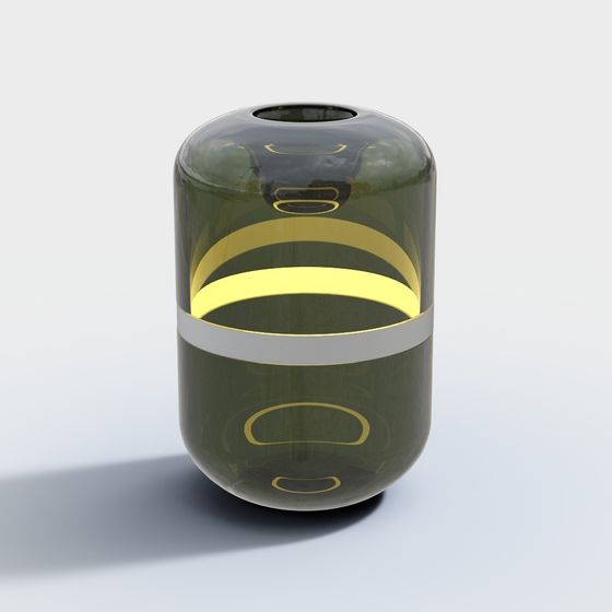 Futuristic Light Low-Poly High-Detail 3D model for Designers