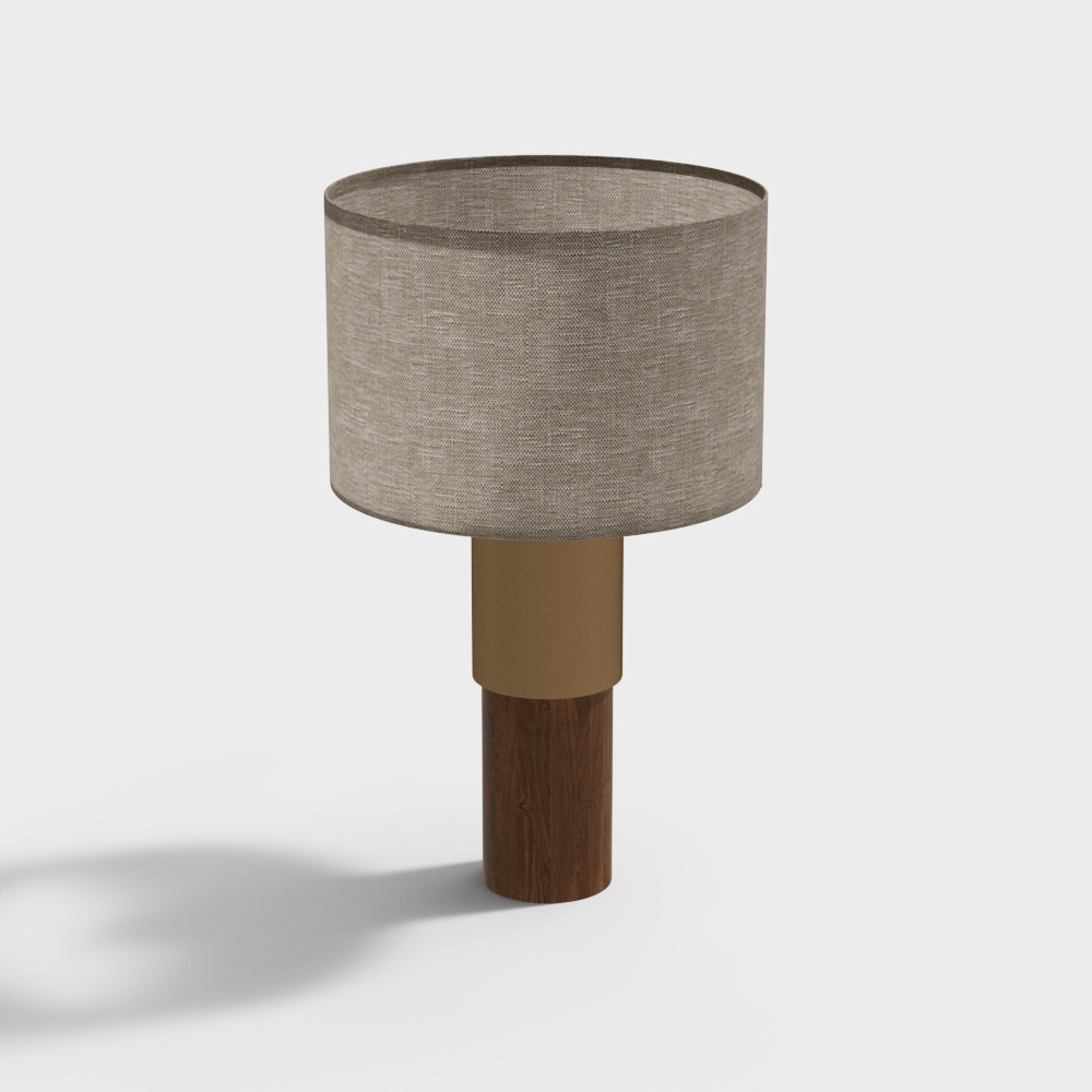 Modern Minimalist Table Lamp 3D Model – Low-Poly Design