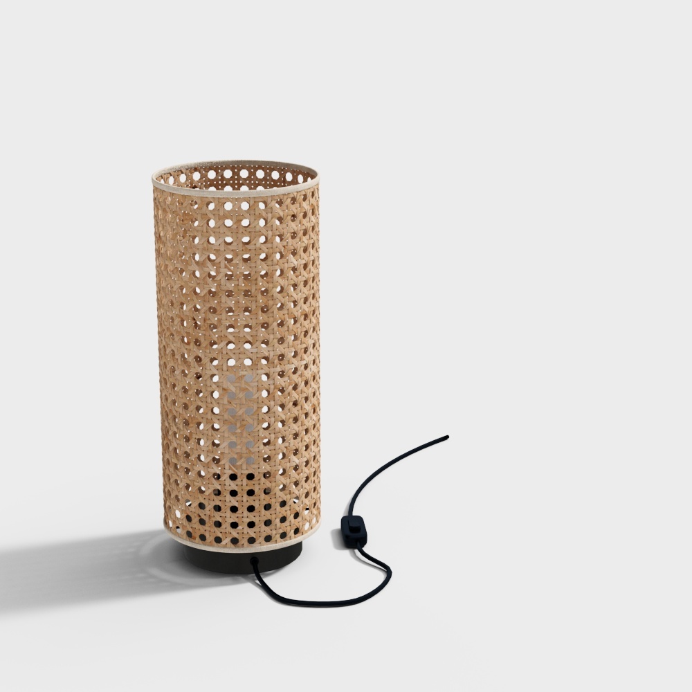 Nordic woven desk lamp