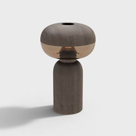 Elegant Mushroom-Inspired 3D Lamp Model