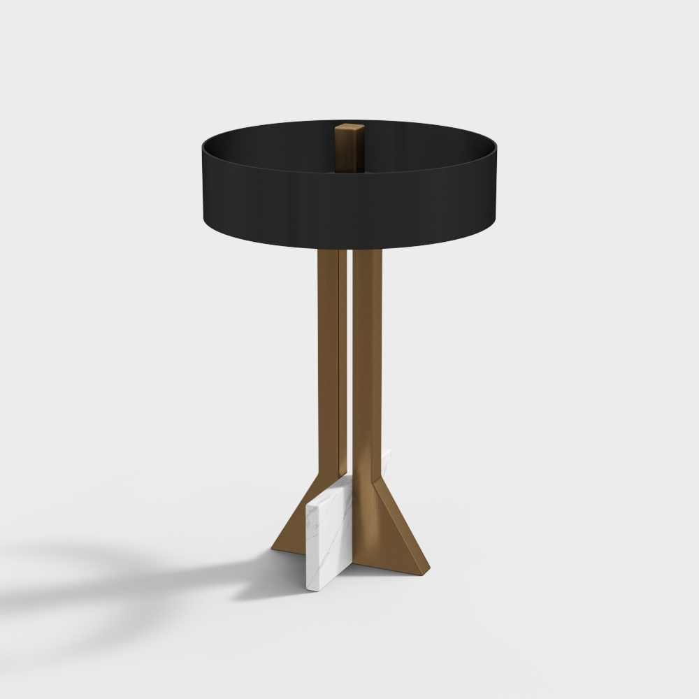 lámpara de mesa cruzada moderna