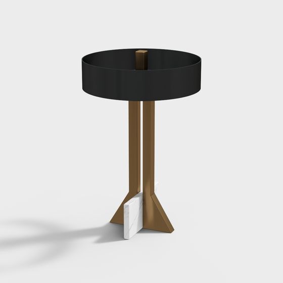 lámpara de mesa cruzada moderna