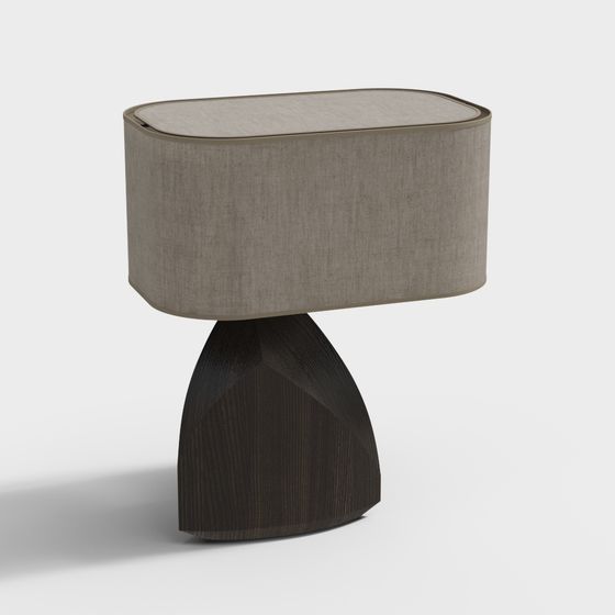 Elegant Low-Poly Table Lamp 3D model