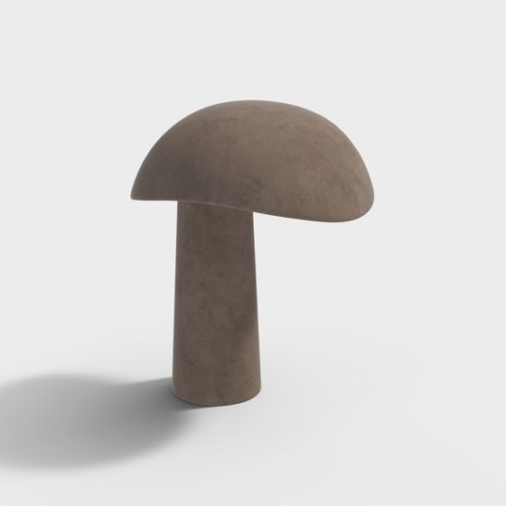 Grande lampe de table en forme de champignon de style Wabi-sabi