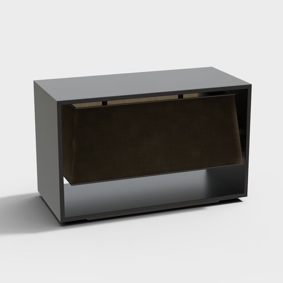 Stylish Minimalist Storage Cabinet 3D model