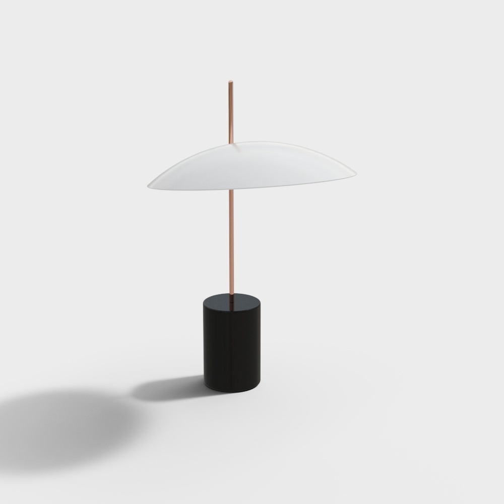 Modern white table lamp