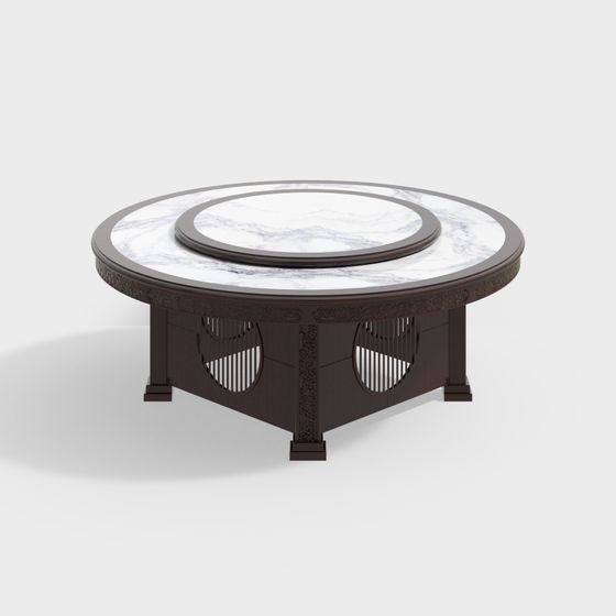 Elegant Round Table 3D model for Modern Design
