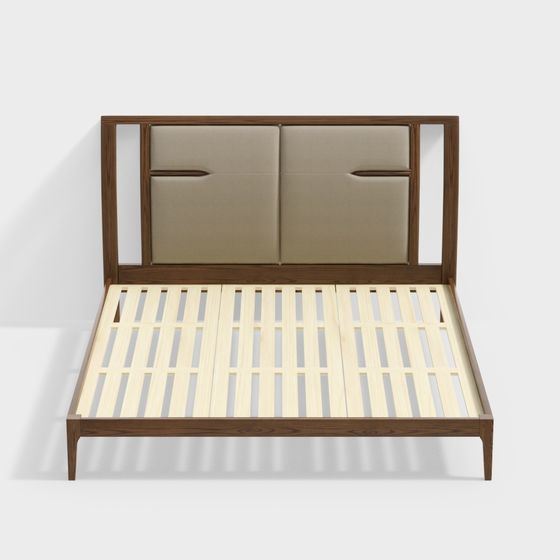 Modern Minimalist Bed Frame 3D model