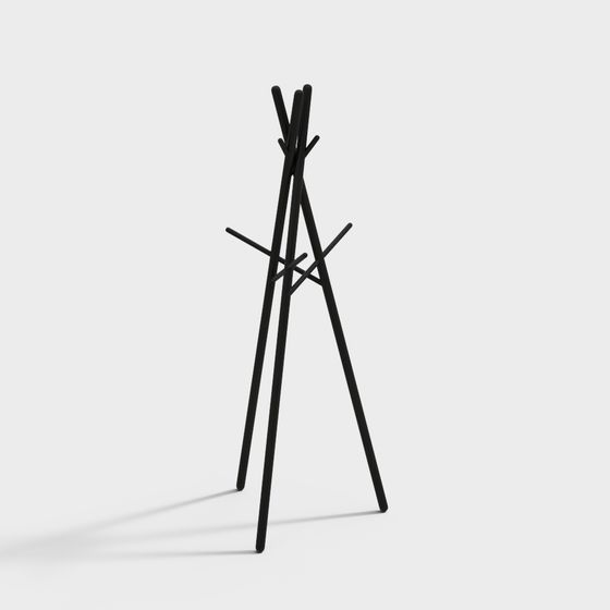 Stylish Branch Coat Rack 3D model for Modern Interiors
