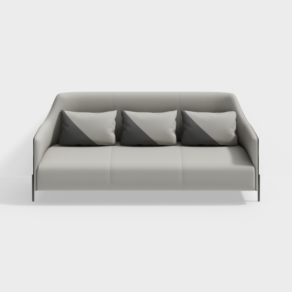 蚂蚁星图 - 和庭轩系列 - 三人沙发 - H12-SF3