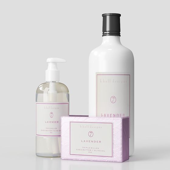 Tranquil Lavender Scent Packaging 3D model