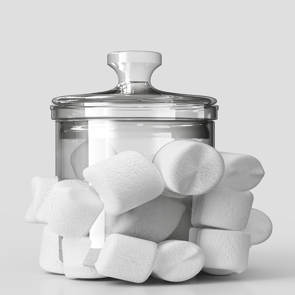 Marshmallow Jar 3D model