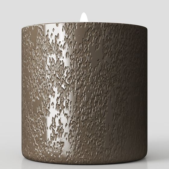 Unique Low Poly 3D Model with Metallic Finishes