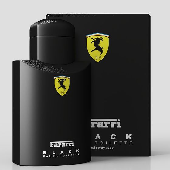 Ferrari Black Perfume Packaging 3D model